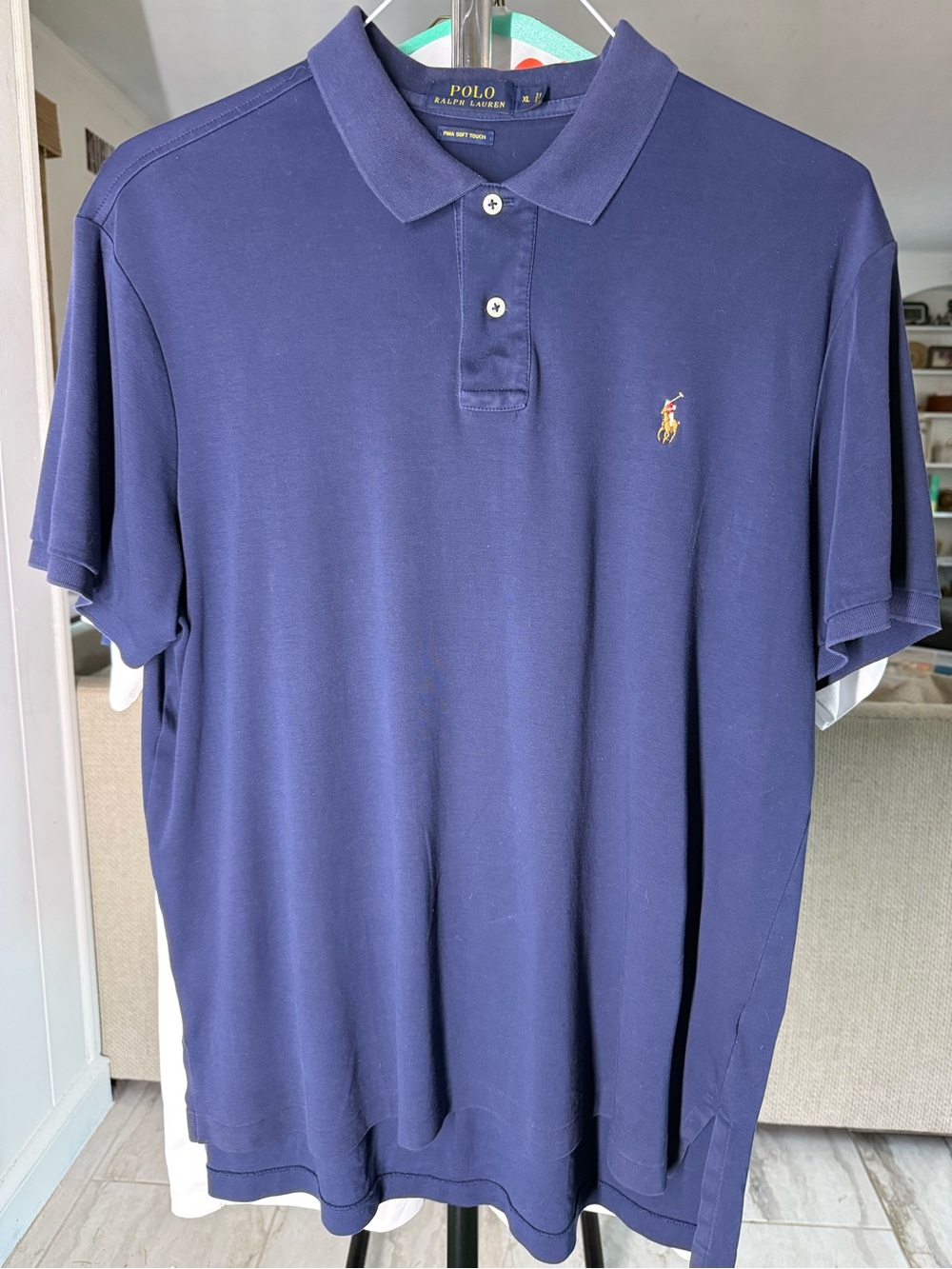 Polo by Ralph Lauren Navy Blue Short-Sleeve Polo with Embroidered Pony
